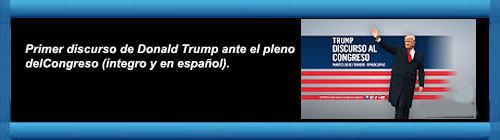 En video: Primer discurso de Donald Trump ante el pleno del Congreso (ntegro y en espaol). cubademocraciayvida.org web/folder.asp?folderID=136 
