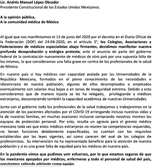Los médicos mexicanos NO quieren a los médicos cubanos. Por el Dr. Eloy A. González.             CUBADEMOCRACIAYVIDA.ORG                                                                                                                                                     web/folder.asp?folderID=136