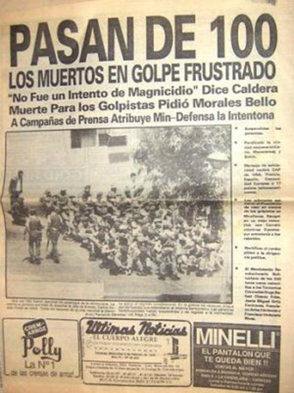 LAS FOTOS QUE EL MILITAR GOLPISTA HUGO CHAVEZ NO QUIERE QUE VEAS: El Golpista Fracasado resentido... No Olvidar Jamás...