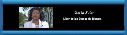 CUBA: Nuncio recibe a Berta Soler en la sede del Vaticano en La Habana. cubademocraciayvida.org web/folder.asp?folderID=136  