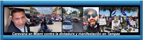 Cuba videos Caravana en Miami por la libertad de Cuba y