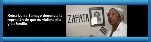 Contina la represin contra Reina Luisa Tamayo y su familia en Banes, Holgun CUBA 08/08/2010. Reina denuncia la represin de que es vctima ella y su familia. Habla tambin el hermano de nuestro Mrtir Orlando Zapata Tamayo.