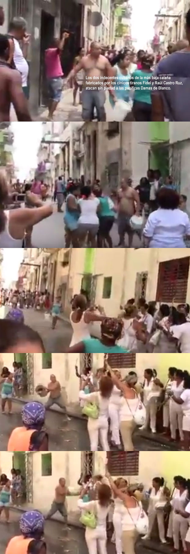 Cuba Video: CORAJUDAS DAMAS DE BLANCO EN LAS ENTRAAS DE GODZILLA. Por Josefa Lpez Pea, Dama de Blanco del Comit de Apoyo en el Exilio. cubademocraciayvida.org web/folder.asp?folderID=136