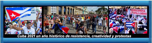 Cuba Fotorreportaje: 2021 un año histórico de resistencia, creatividad y protestas - un año de orgullo del pueblo cubano. Por Eva Belfrage.                   CubaDemocraciayVida.ORG                                                                                                                                  web/article.asp?artID=49553