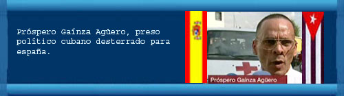 VIDEO: Pr�spero Ga�nza Ag�ero, preso pol�tico cubano desterrado para espa�a lleg� hoy a Madrid.