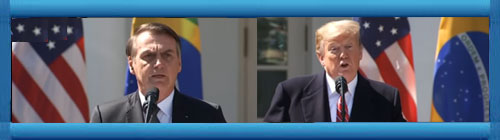 LA CASA BLANCA VIDEO: Bolsonaro y Trump discursam na Casa Branca. (Portugus e ingls). cubademocraciayvida.org web/folder.asp?folderID=136